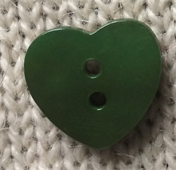 Hjerte 18mm Grønn